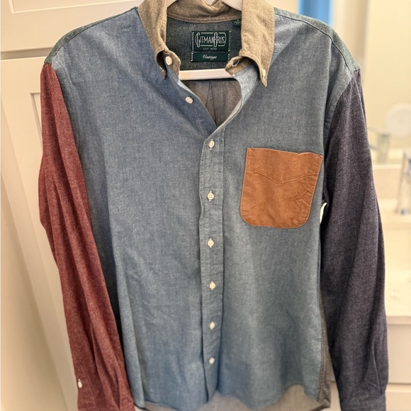 Gitman Brothers Vintage Rare Multicolor Flannel Button Down Shirt - Picture 2 of 8